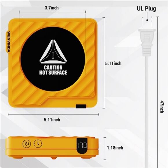 Cup Warmer & Coffee Warmer for Desk Auto Shut Off, Coffee Mug Warmer - Picture 5 of 6